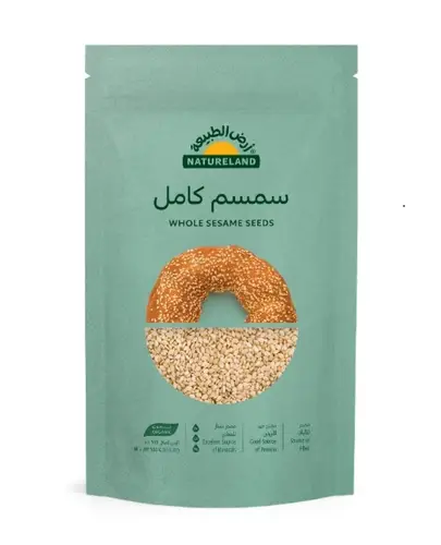 سمسم كامل عضوي 500 جم - أرض الطبيعة