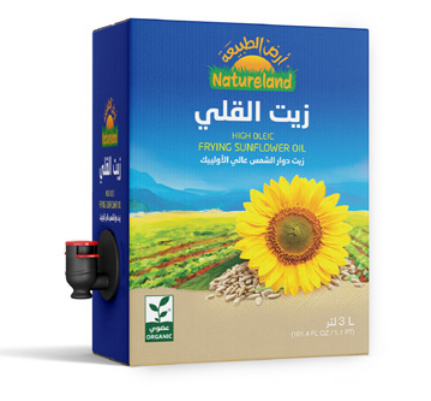 زيت دوار الشمس للقلي عضوي أرض الطبيعة