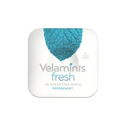 Velamints نكهة الليمون البارد المنعش - حلوى النعناع الخالية من السكر لتنفس منعش، خالية من الأسبارتام ومحلاة بستيفيا - 20 جم - نعناع