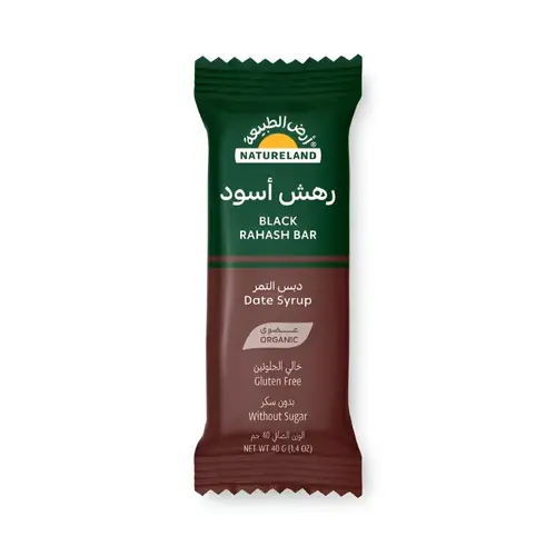 رهش أسود - دبس التمر 40جم عضوي - أرض الطبيعة