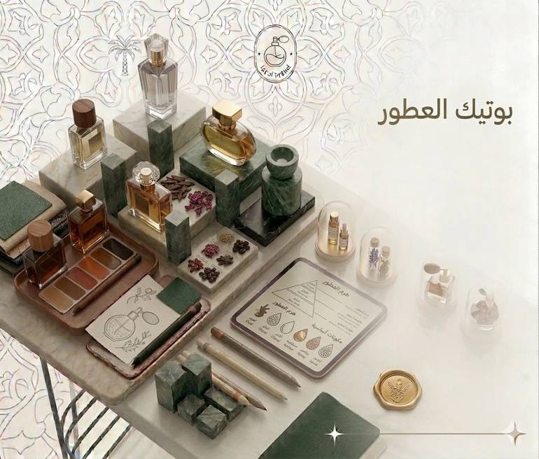 «صنعي عطركِ الخاصَّ · ابني علامتكِ · حقِّقي دخلاً يبدأ من ٧٬٠٠٠ ريال»