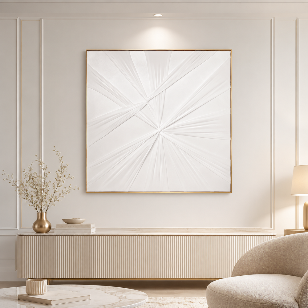 Wall paintings with a gold frame, 80*80 SHW-420