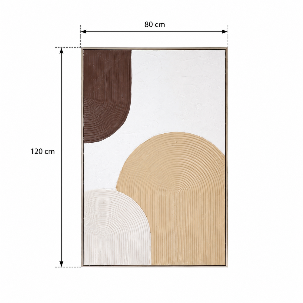 لوحات جدارية اطار ذهبي 80*120 SHW-382