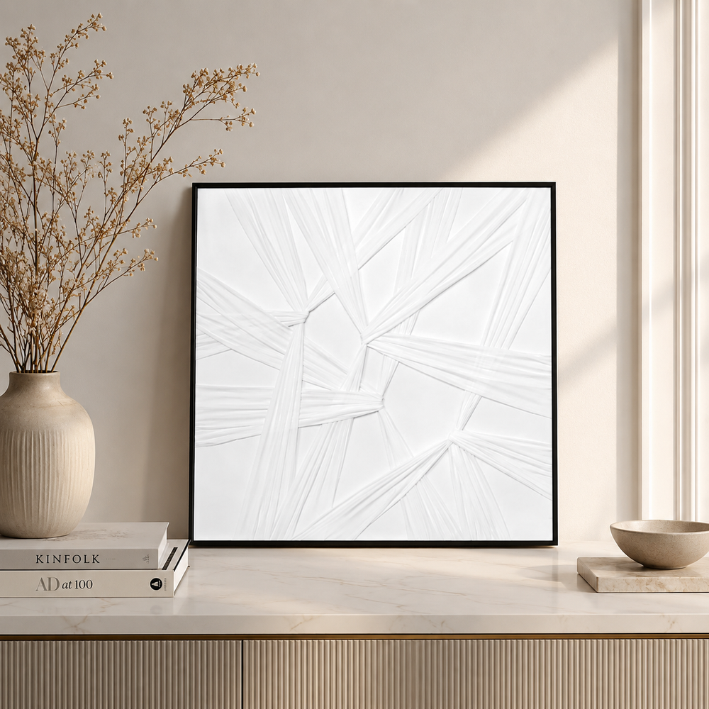 Wall art with a black frame, 80*80 cm, SHW-419