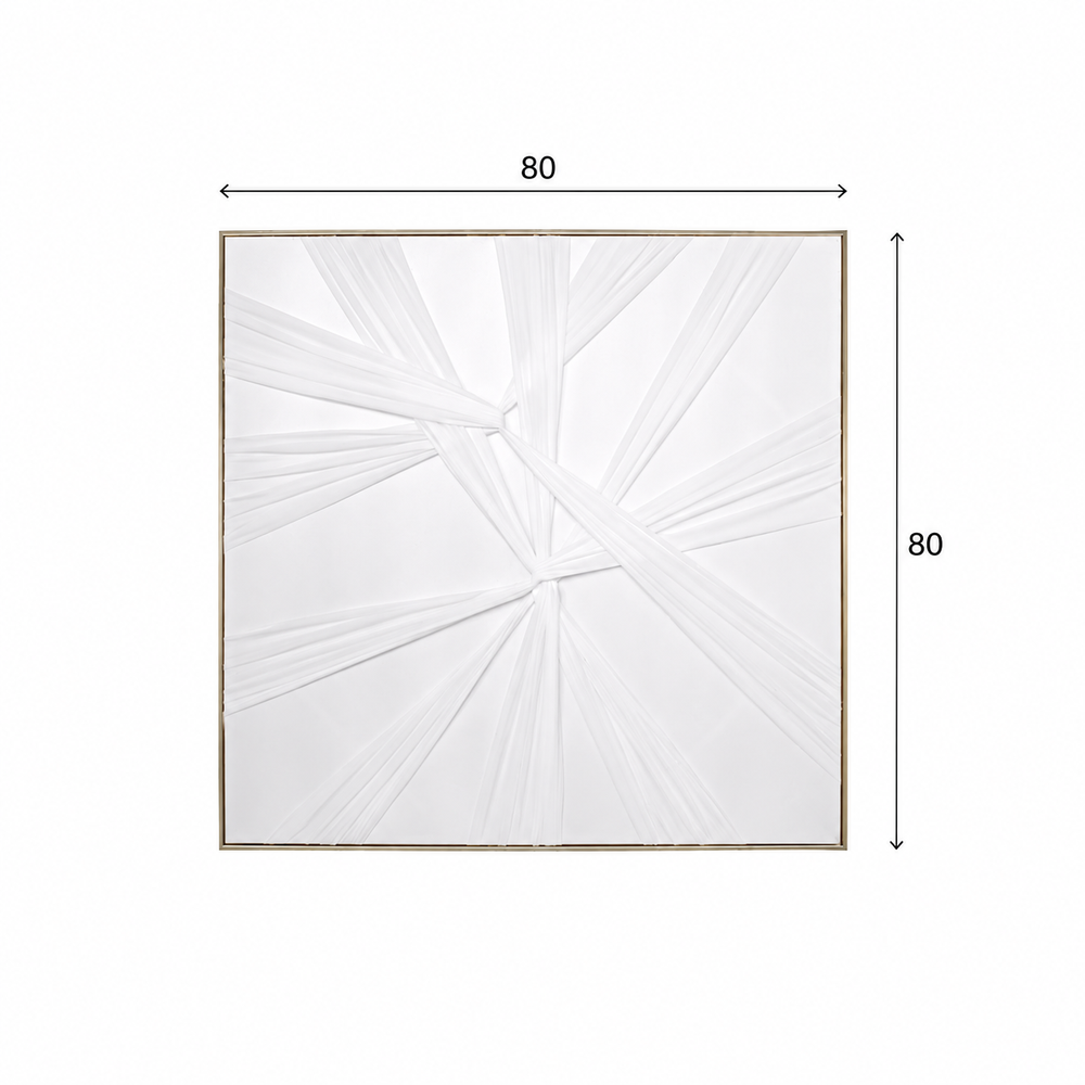 Wall art with a gold frame, 80*80 cm, SHW-421