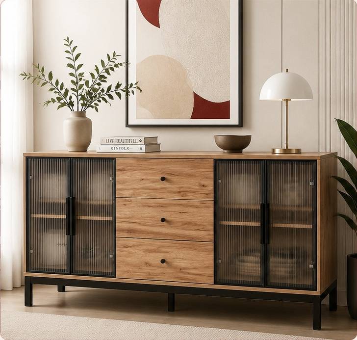 دولاب بوفيه 180 سم Y-001 WOOD
