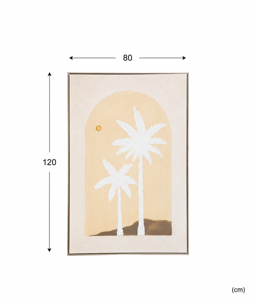 لوحات جدارية اطار ذهبي 80*120 SHW-389