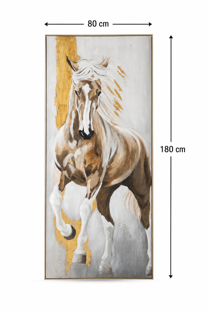 Wall paintings with a gold frame SHW-401 80*180
