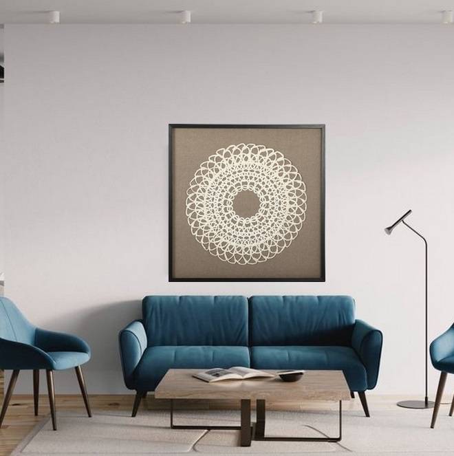 لوحه فنيه  90×90 سم