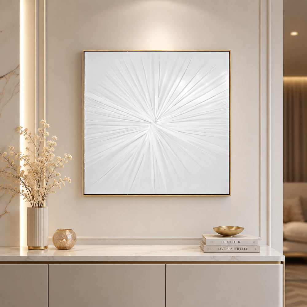 لوحات جدارية اطار ذهبي 80*80 SHW-437