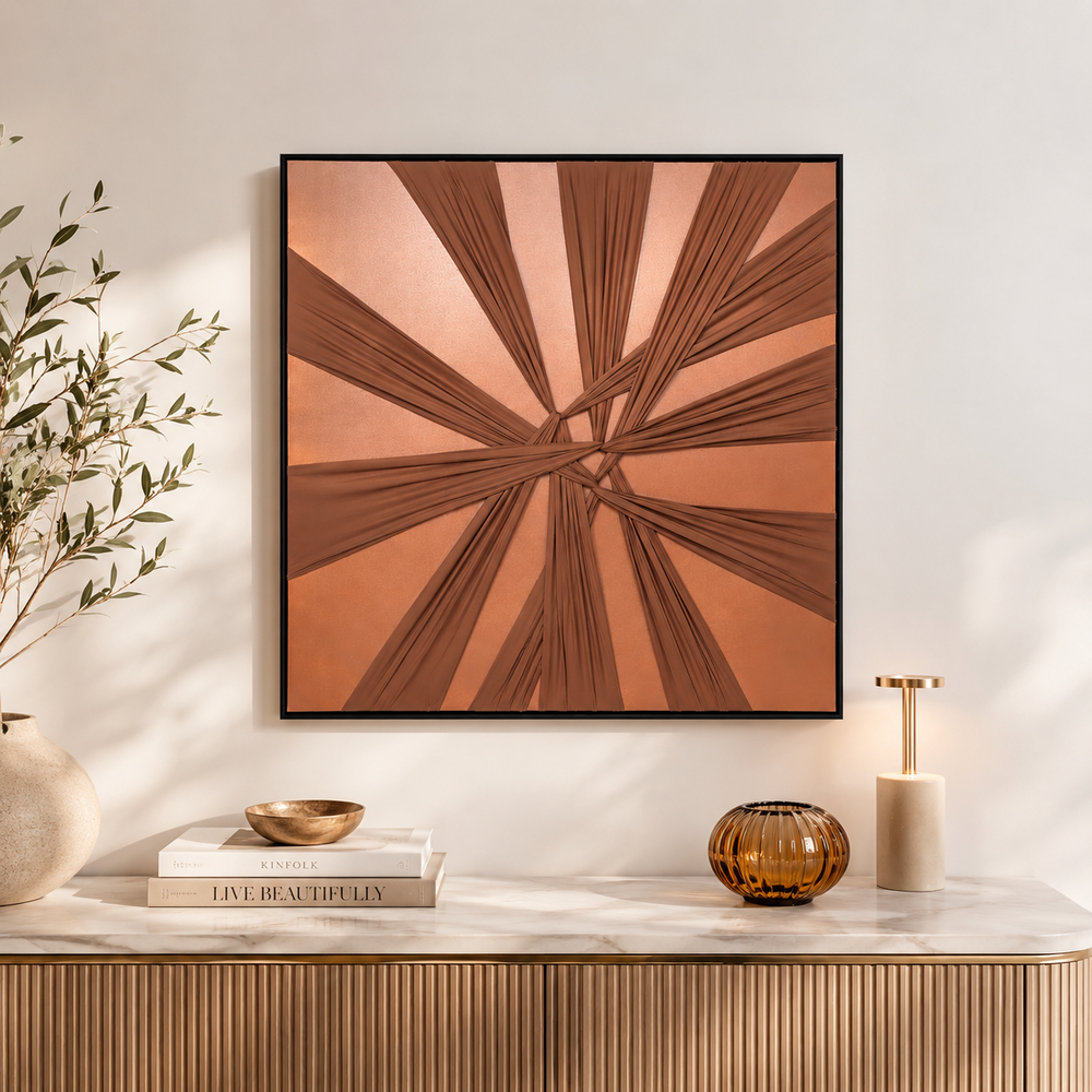 لوحات جدارية اطار اسود 80*80 SHW-425