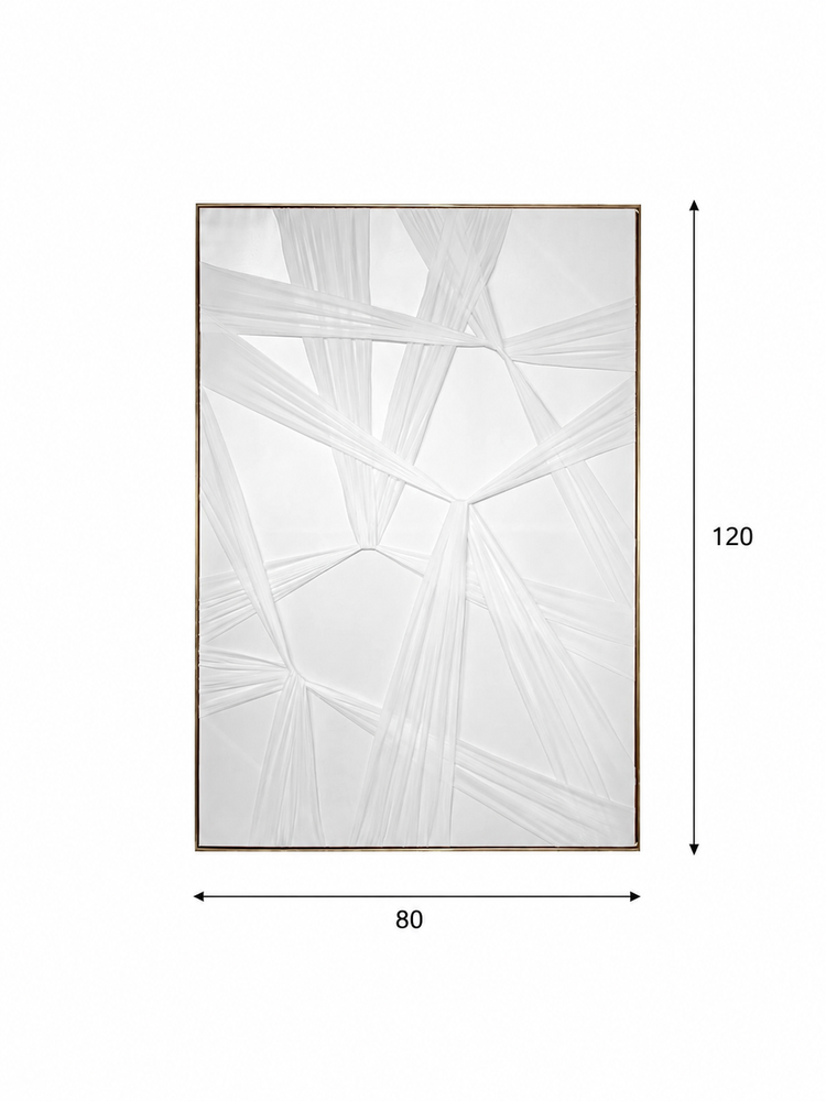 Wall art with a gold frame, 80*120 SHW-418