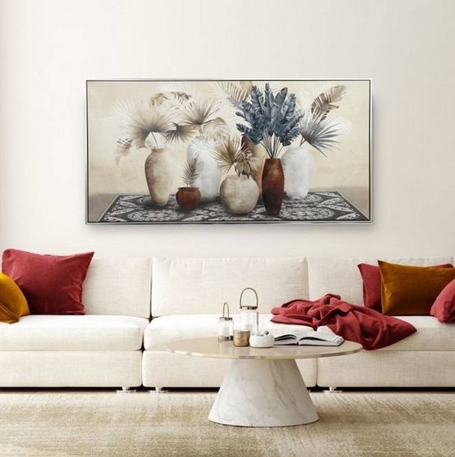 لوحه فنيه متعدده الالوان 72×142 سم