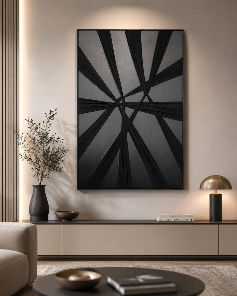 لوحات جدارية اطار اسود 150*100 SHW-423