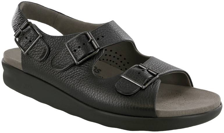 Bravo Heel Strap Sandal - Black
