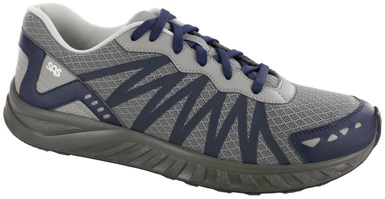 Pursuit Lace Up Sneaker - Gray/Navy