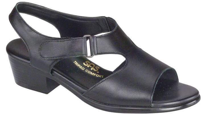 Suntimer Heel Strap Sandal - Black