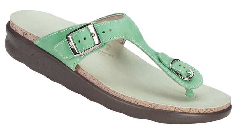 Sanibel T-Strap Slide Sandal - Kiwi