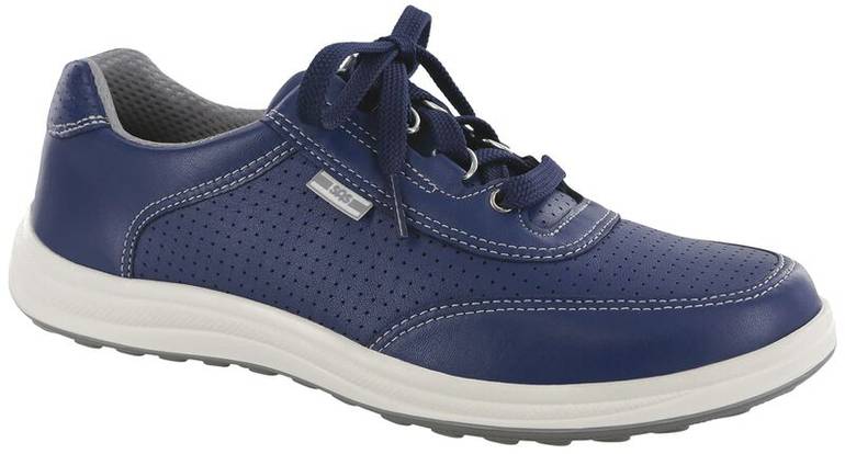Sporty Lux Lace Up Sneaker - Blue