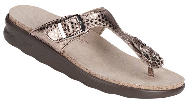 Sanibel T-Strap Slide Sandal - Oro