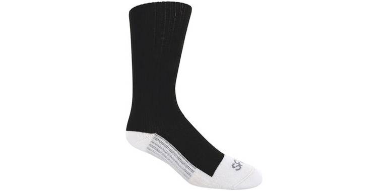 SAS Diabetic Crew Socks - Black - X-Large