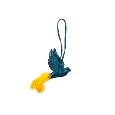  Eagle charm with feathers Blue