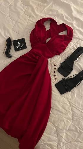 فستان ميان احمر - 2XL