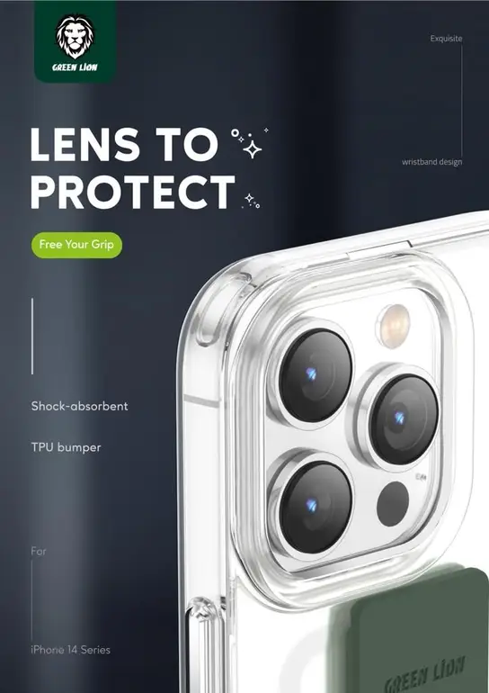 Green London Slim Hybrid Case Iphone 14 Pro Max