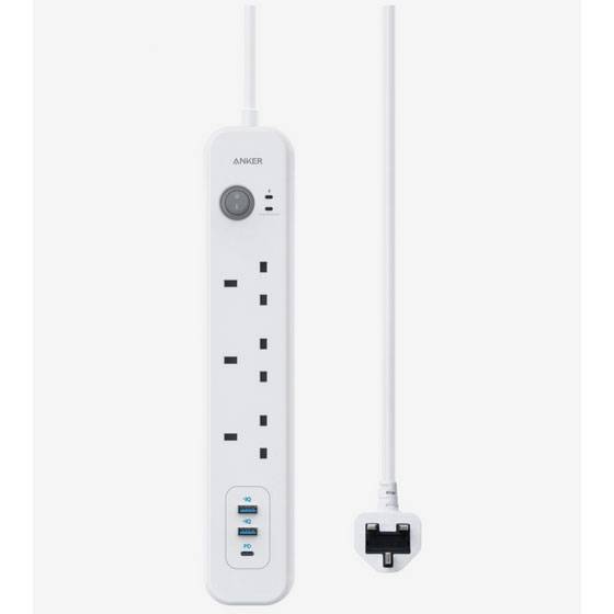 Anker PowerExtend 6-IN-1 USB-C PowerStrip – White