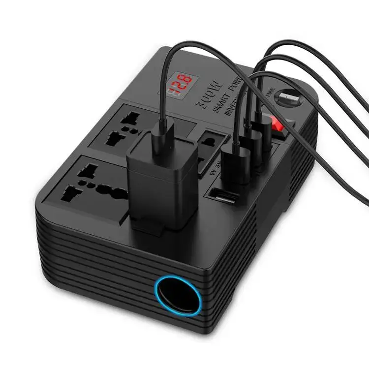 Green Lion Spark 3 Power Inverter 300W – Black