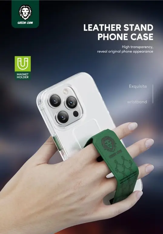 Green Lion Series 9 Clear Case for iPhone 14 Pro Max 