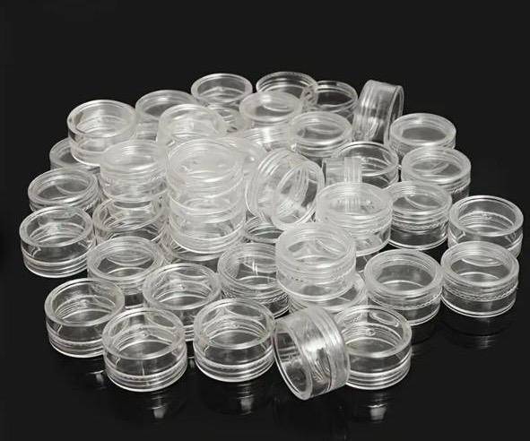 12pcs Clear Mini Jars 