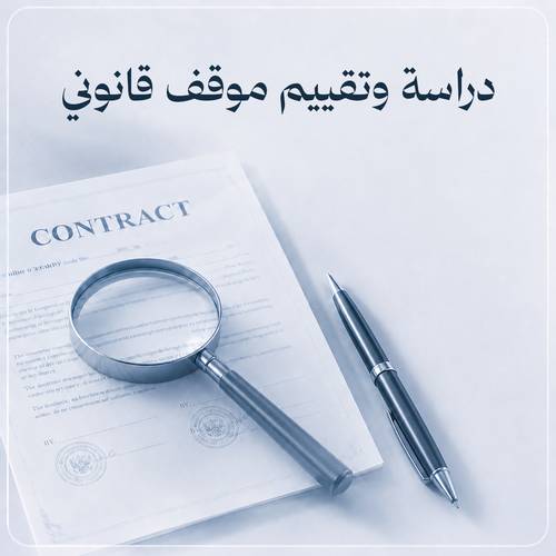 دراسة وتقييم موقف قانوني