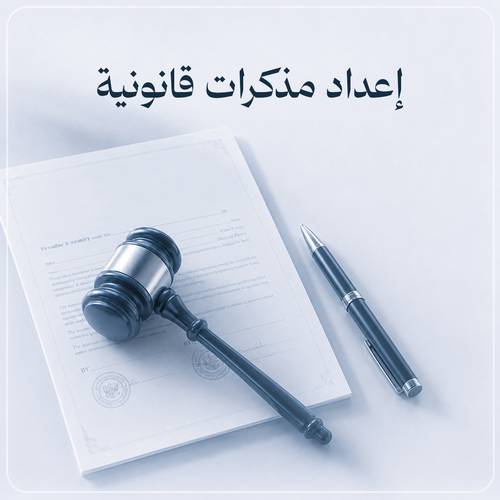  إعداد مذكرات قانونية