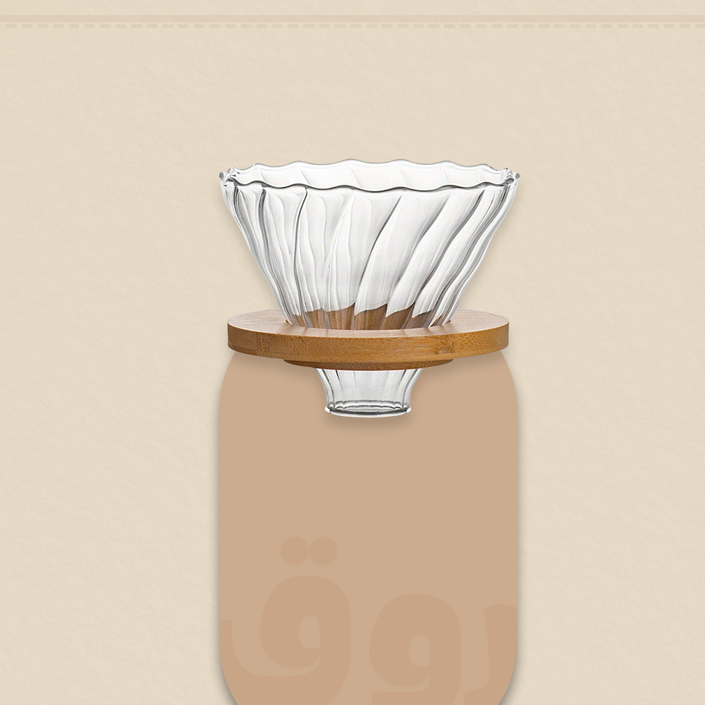 قمع تقطير V60 خشبي
