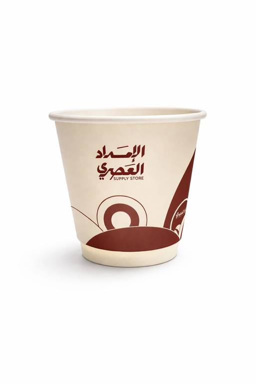 اكواب الامداد الورقية  -  7Oz ( للفلات وايت ) 20حبة