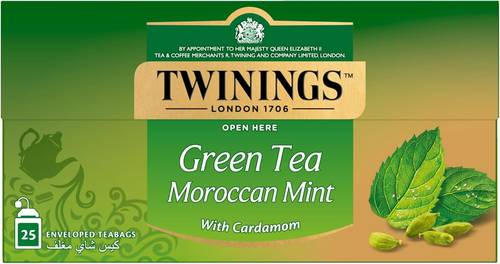 تويننجز شاي نعناع مغربي والهيل 25حبة  Moroccan Mint With cardamom