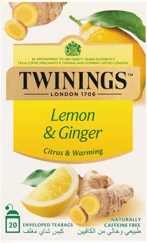 تويننجز شاي 20حبة Lemon&Ginger