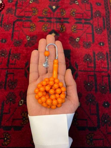 مسباح بكلايت كركوشة فضة 