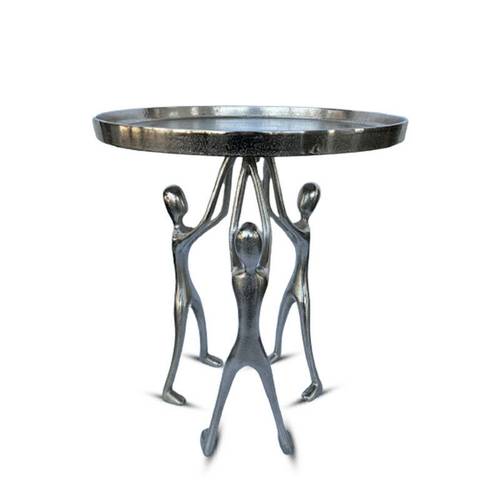 Holding Side Table - Silver