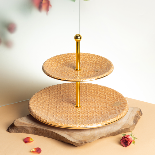  Serving Stand Rosette - Orange