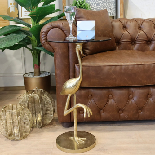 Flamingo Side Table Jamaica - Gold