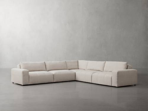 كنب زاوية حرف L رويال هوم 260×260×80 سم - بيج