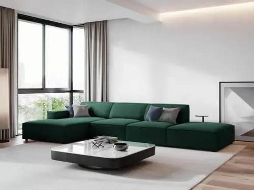 كنب زاوية حرف L رويال هوم 200×340×80 سم - اخضر