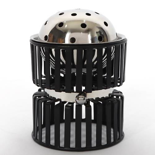 مبخرة معدنيه وسط من مجموعة جريدلاين Gridline مقاس 11*11*17 cm أسود