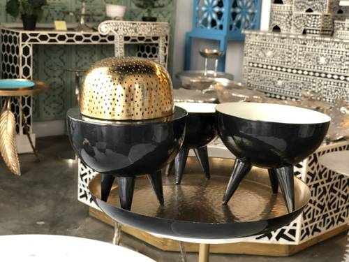 مبخره معدن كلاسي كروي كبير اسود