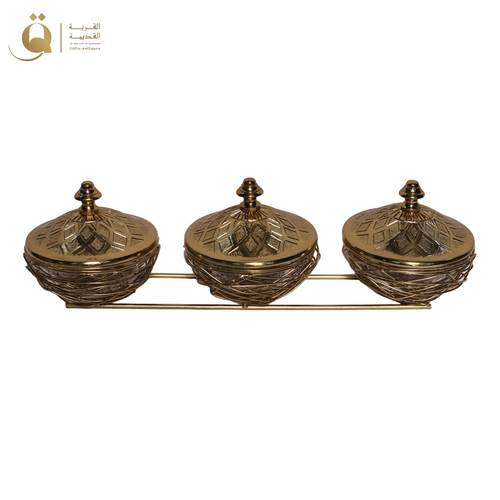 Nest Serving Bowls Set - Gold