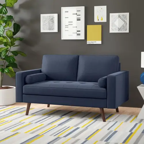 كنب زاوية رويال هوم 80×180×85 سم - كحلي داكن