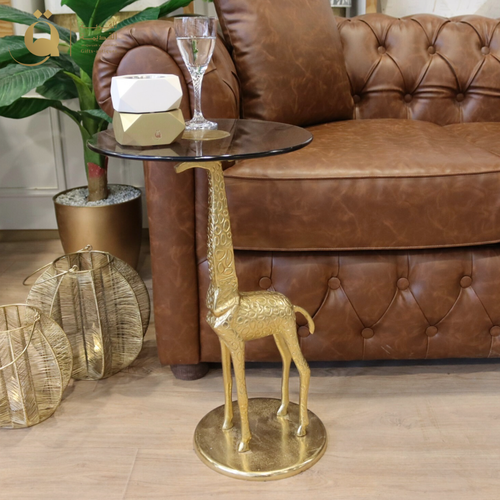 Giraffe Side Table - Gold
