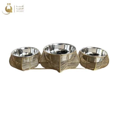 طقم تقديم فلور - ذهبي